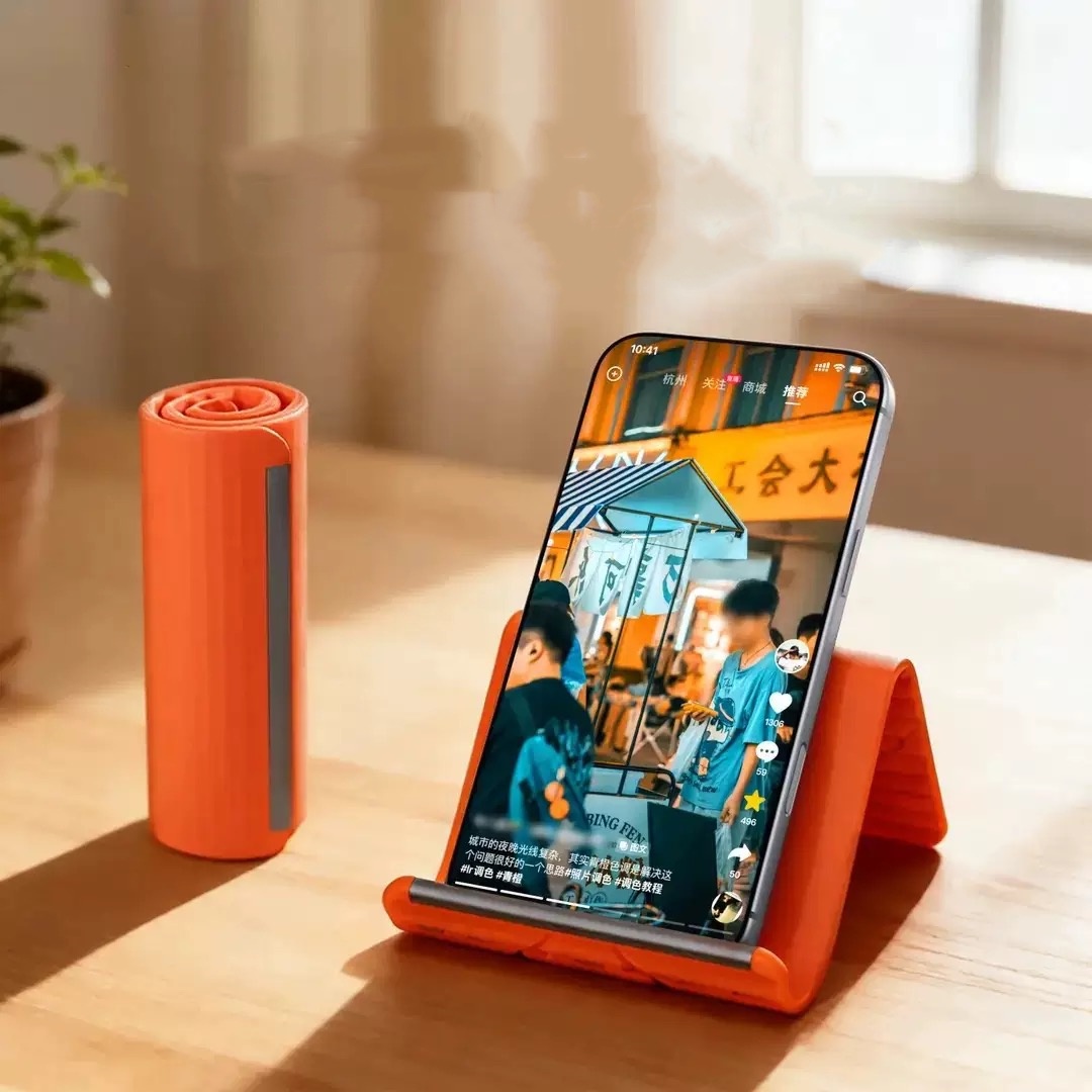 Desk Accessories - 휴대용 실리콘 폰/태블릿/노트북 거치대, 창의적인 접이식
