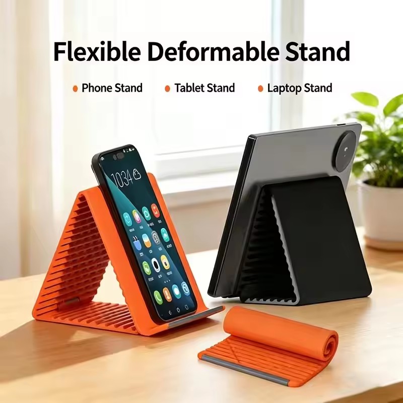 휴대용 실리콘 폰/태블릿/노트북 거치대, 창의적인 접이 - Desk Accessories 리뷰 및 가격