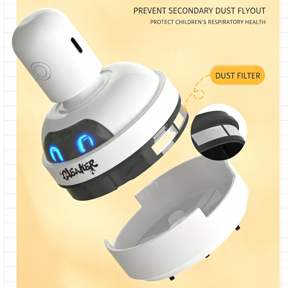 미니 데스크탑 진공 청소기, 귀여운 로봇 디자인, 휴대 - Mini Desktop Vacuum Cleaner For Eraser Dust 리뷰 및 가격