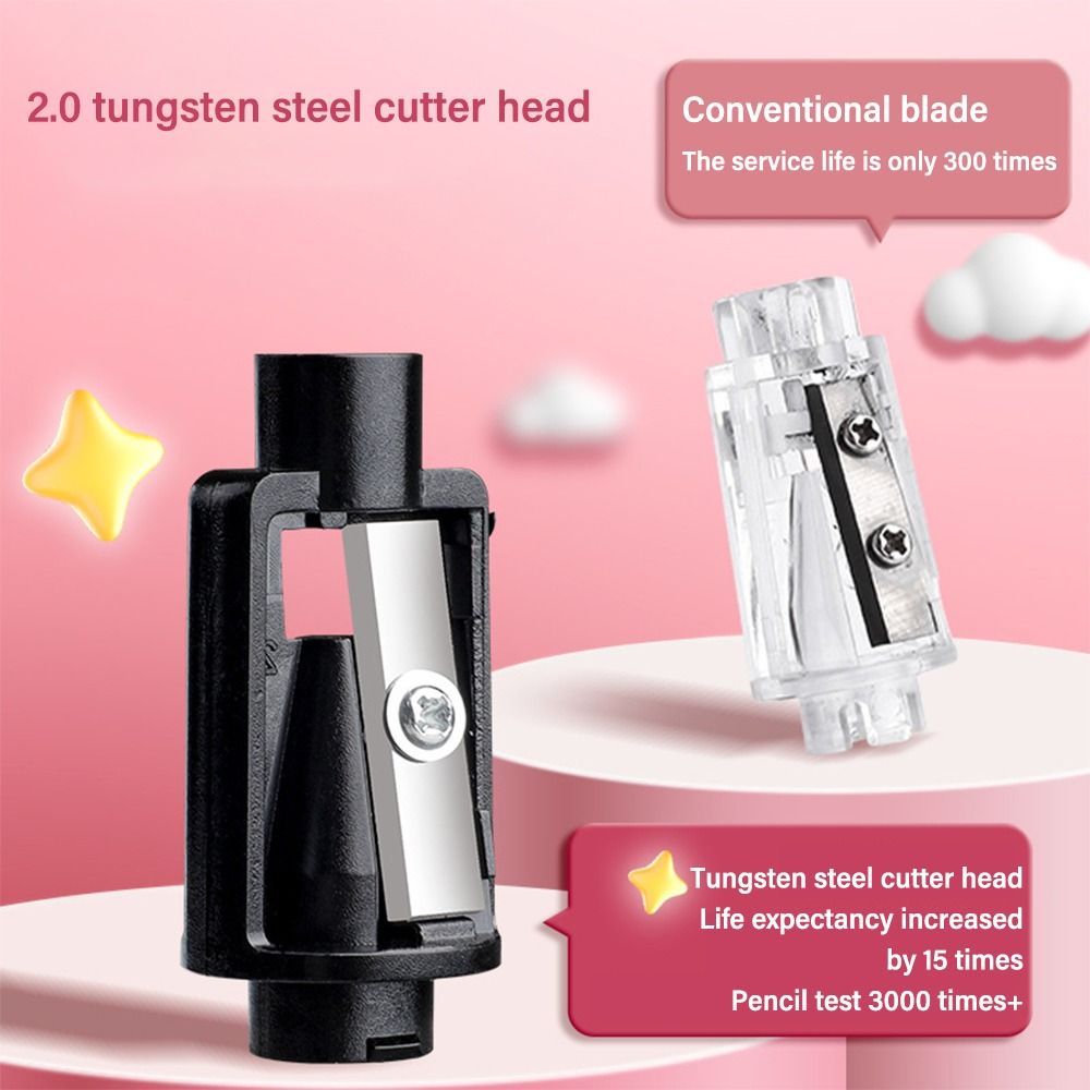 귀여운 만화 배터리 충전 전기 연필 깎이 스위치 자동  - Electric Pencil Sharpener Usb 리뷰 및 가격